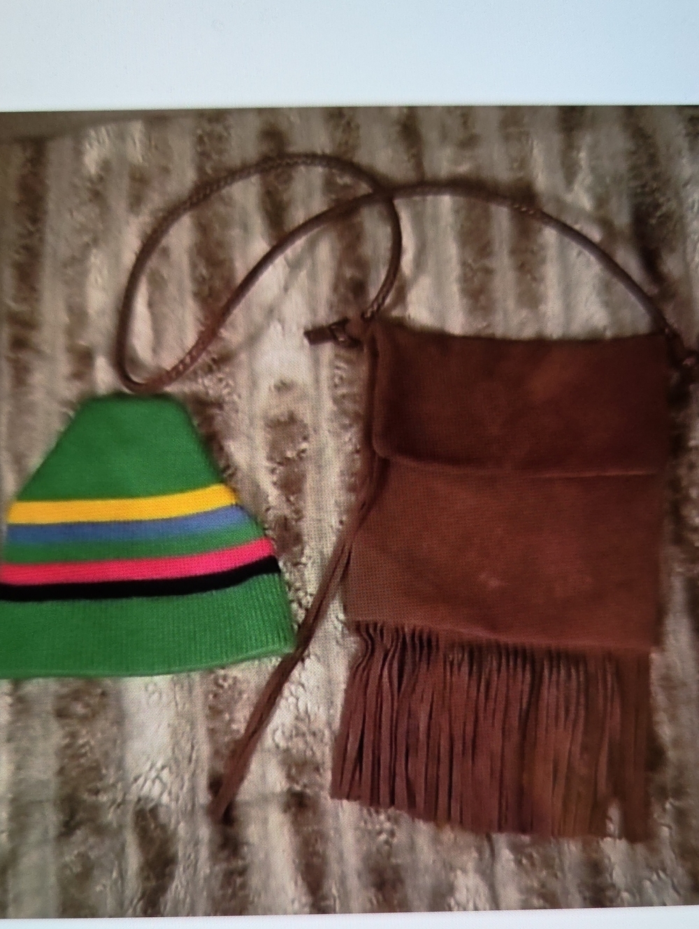 Brown Suede Fringe Crossbody Bag - Women Accessories